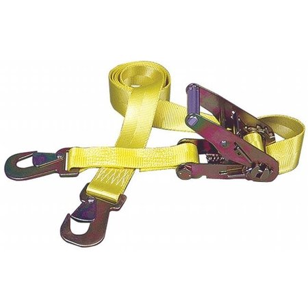 HAMPTON PRODUCTS KEEPER Hampton Products Keeper Ratchet Tie-Down With Flat Snap Hooks  04105 4105